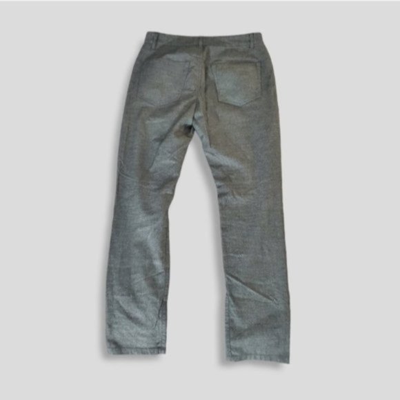 Mens Heather Grey Cotton Trouser Dress Pants- Size 30 Waist - Picture 3 of 9